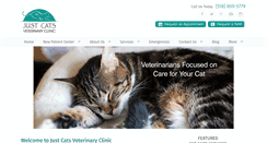Desktop Screenshot of justcatsvet.com
