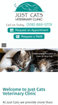 Mobile Screenshot of justcatsvet.com